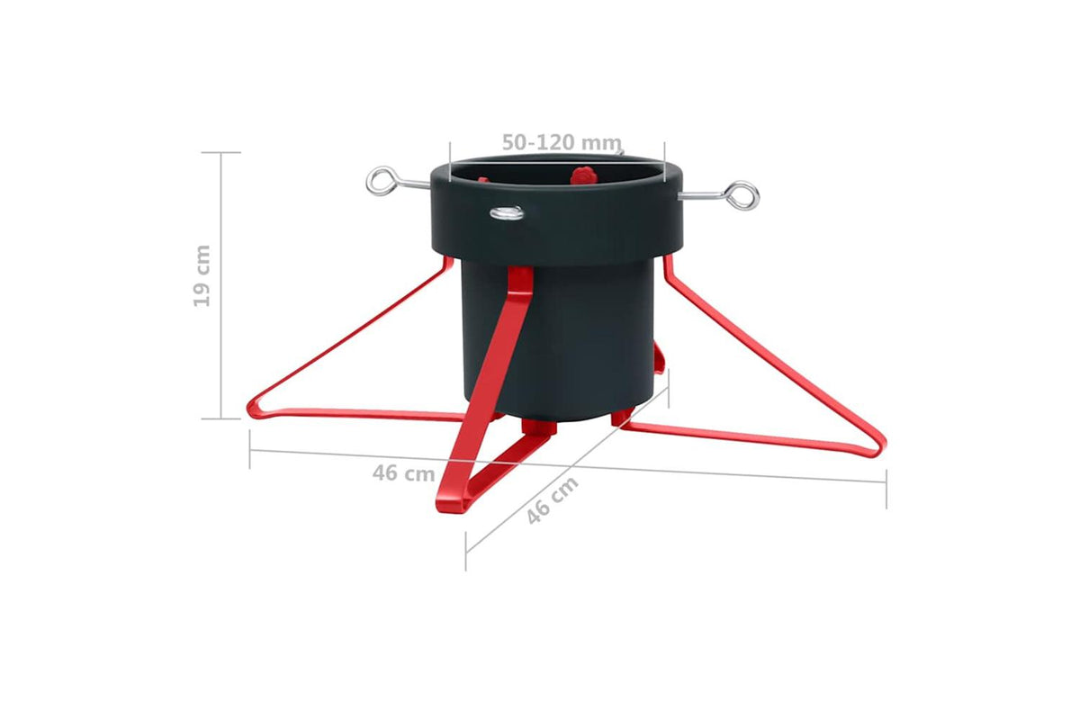 Vidaxl Christmas Tree Stand Green And Red 46x46x19 Cm-7