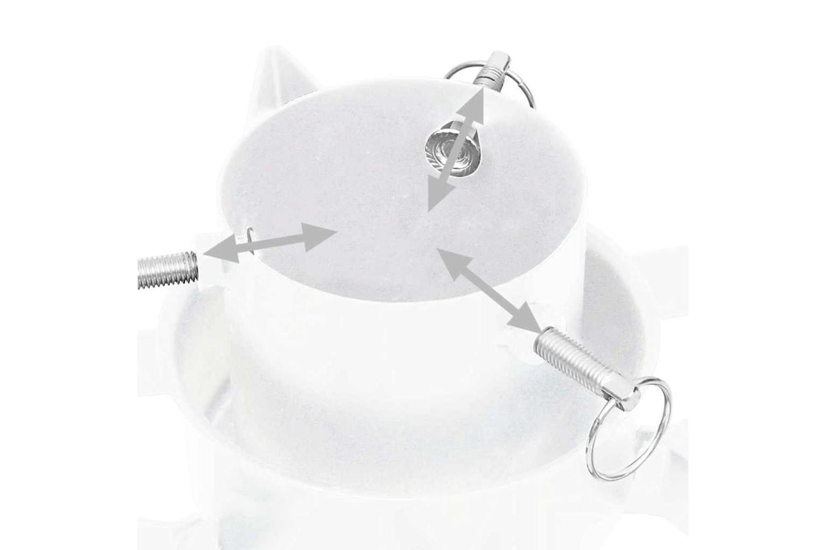 Vidaxl Christmas Tree Stand White 47x47x135 Cm-5