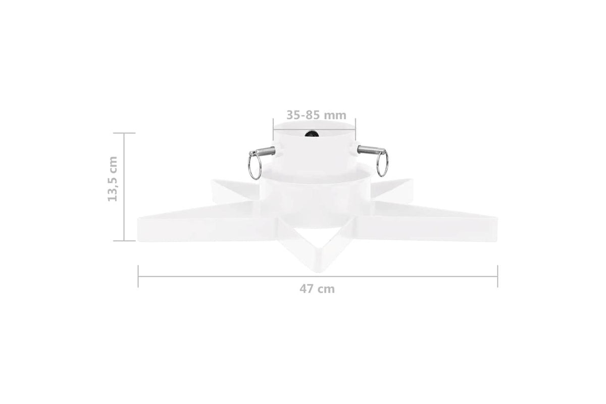 Vidaxl Christmas Tree Stand White 47x47x135 Cm-7