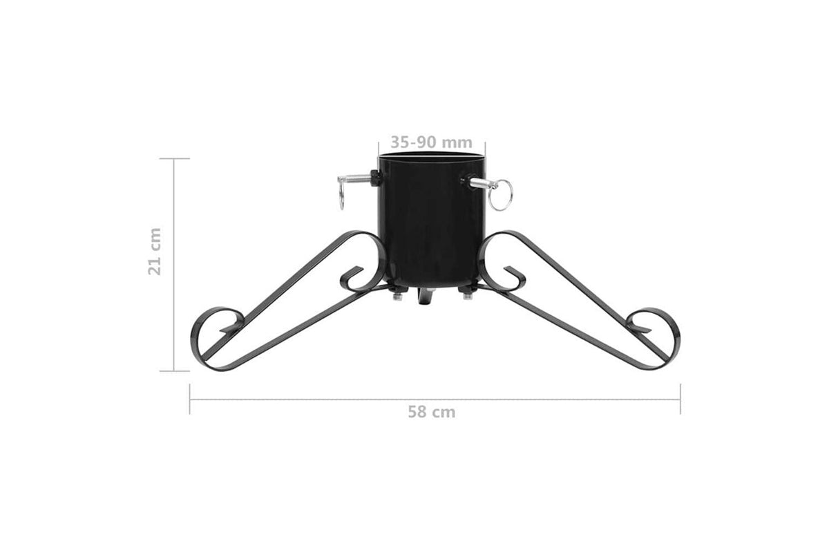 Vidaxl Christmas Tree Stand Black 58x58x21 Cm-7