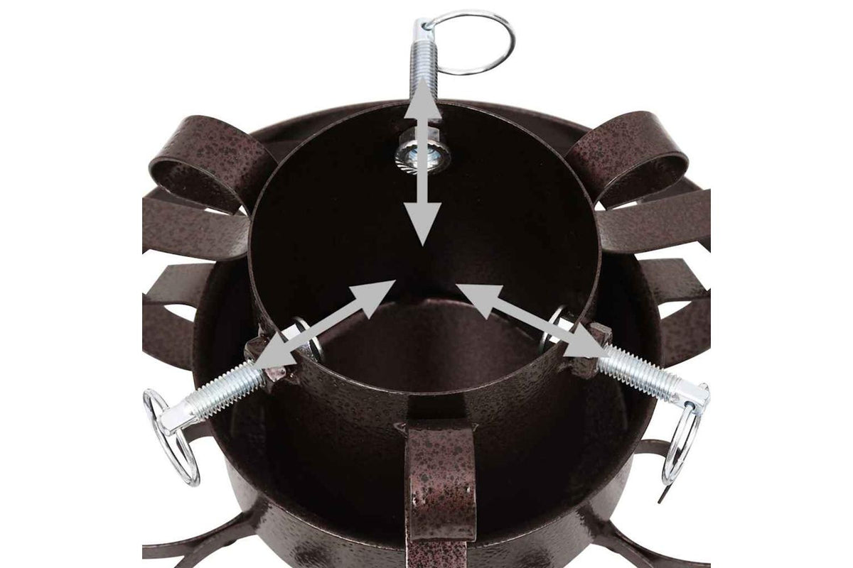 Vidaxl Christmas Tree Stand Antique Copper 29x29x155 Cm-5