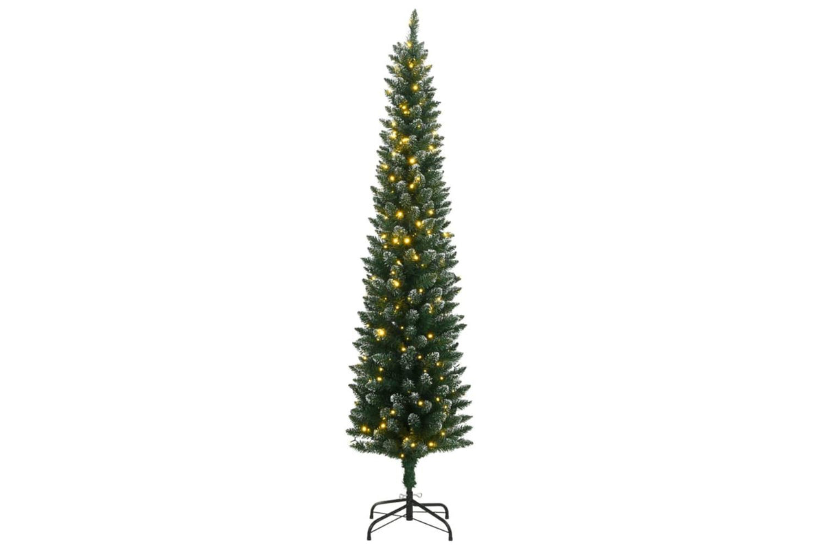 Vidaxl Artificial Slim Christmas Tree 150 Leds 120 Cm-2