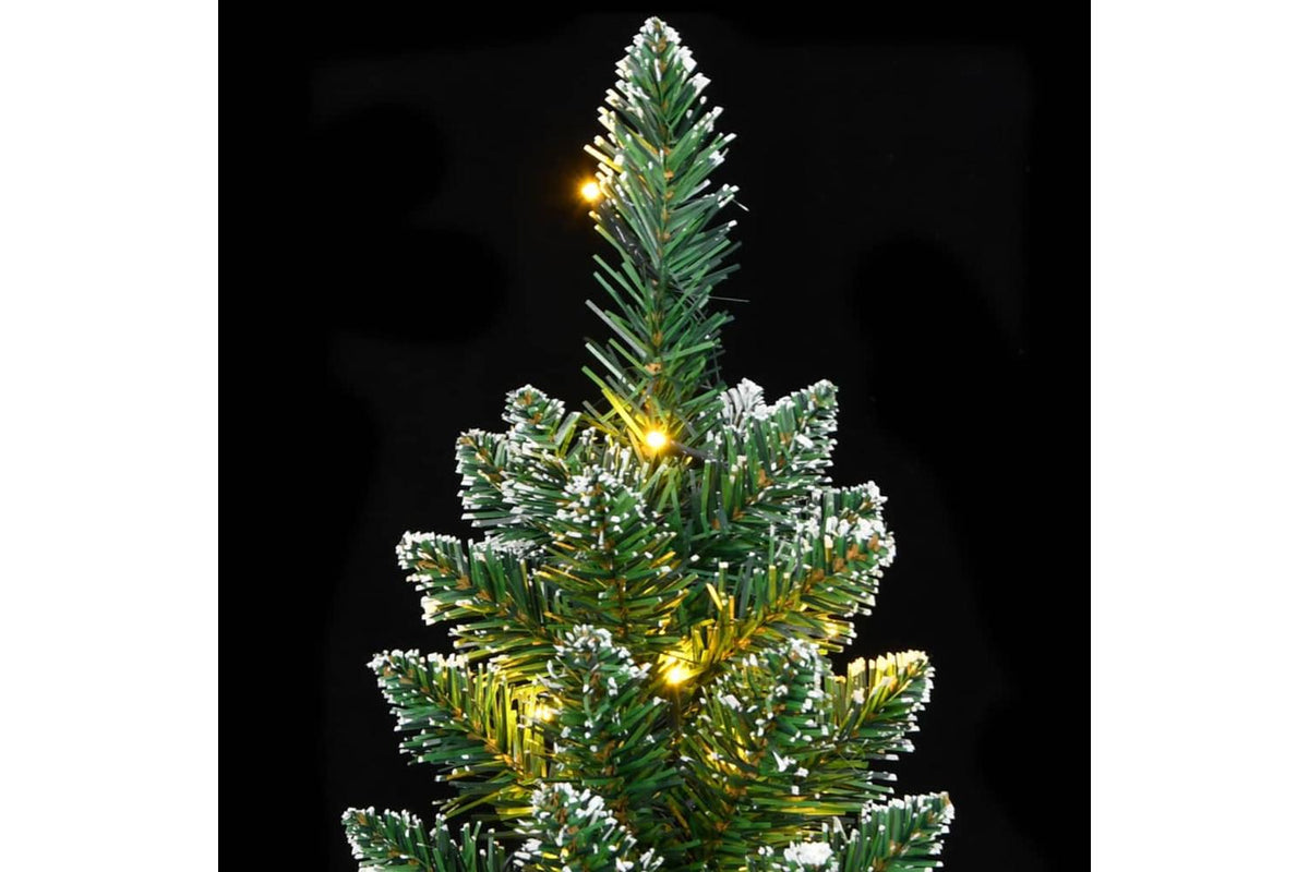 Vidaxl Artificial Slim Christmas Tree 150 Leds 120 Cm-5