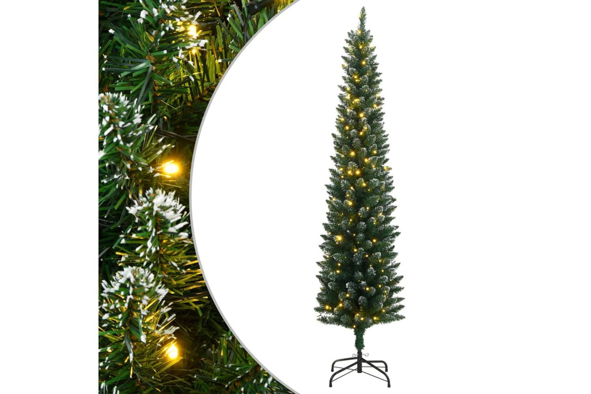 Vidaxl Artificial Slim Christmas Tree 150 Leds 150 Cm