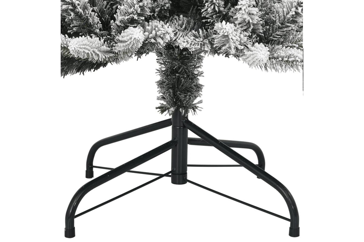 Vidaxl Artificial Christmas Tree 150 Leds And Flocked Snow 120 Cm-7