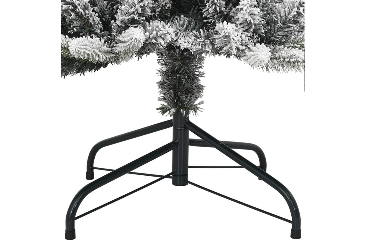 Vidaxl Artificial Christmas Tree 150 Leds And Flocked Snow 150 Cm-7