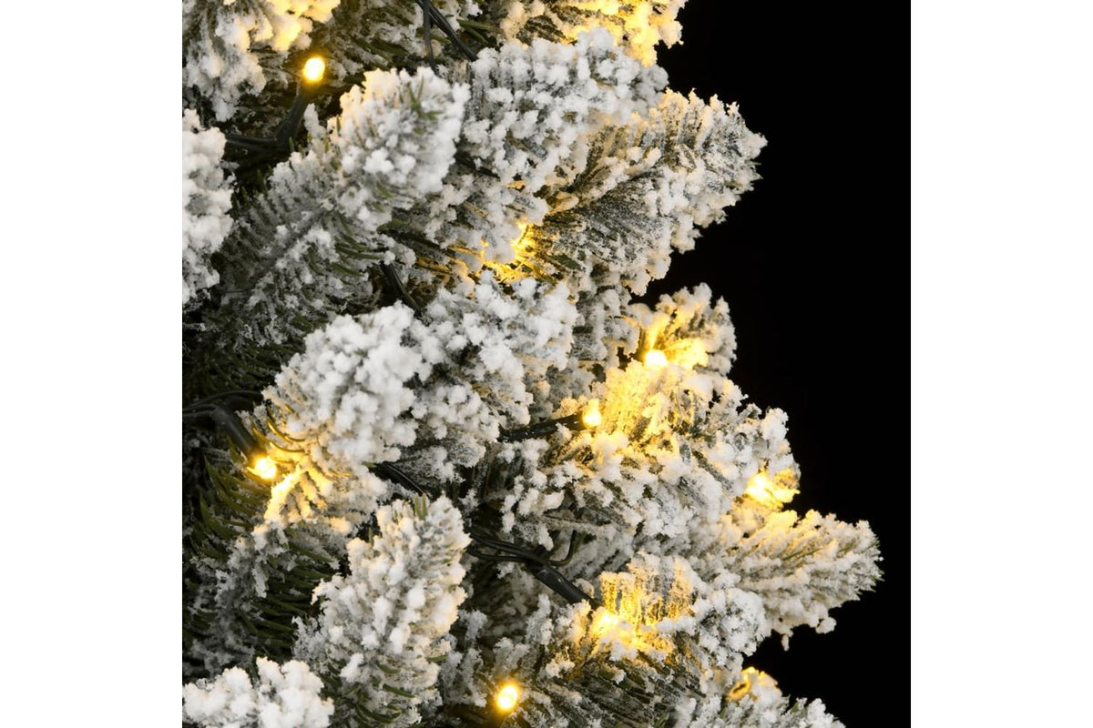Vidaxl Artificial Christmas Tree 150 Leds And Flocked Snow 150 Cm-5