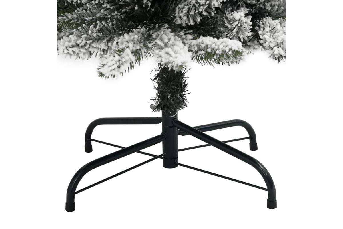 Vidaxl Artificial Christmas Tree 150 Leds And Flocked Snow 150 Cm-6