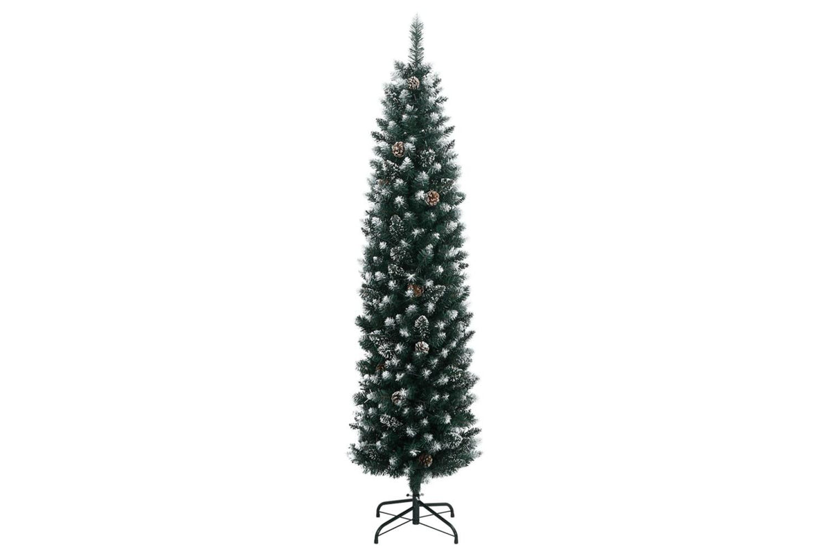 Vidaxl Artificial Slim Christmas Tree 150 Leds 120 Cm-2