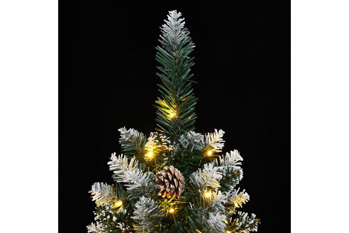 Vidaxl Artificial Slim Christmas Tree 150 Leds 120 Cm-7