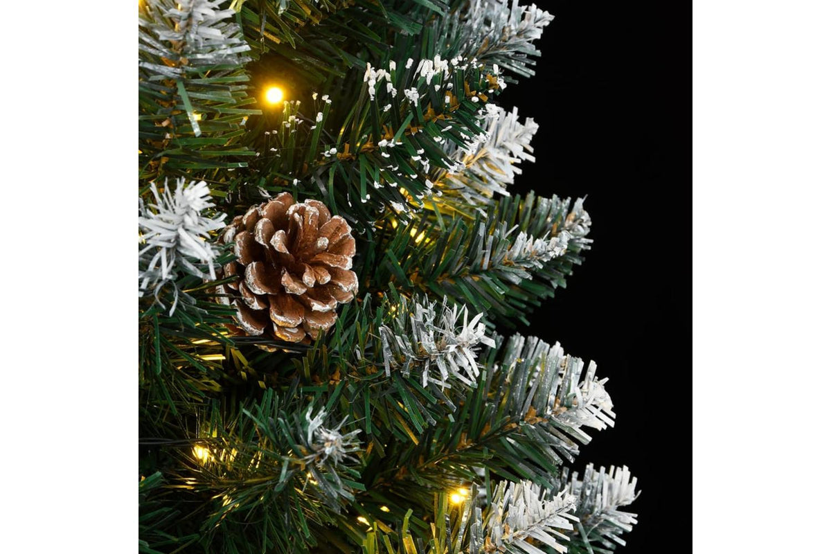 Vidaxl Artificial Slim Christmas Tree 150 Leds 120 Cm-8