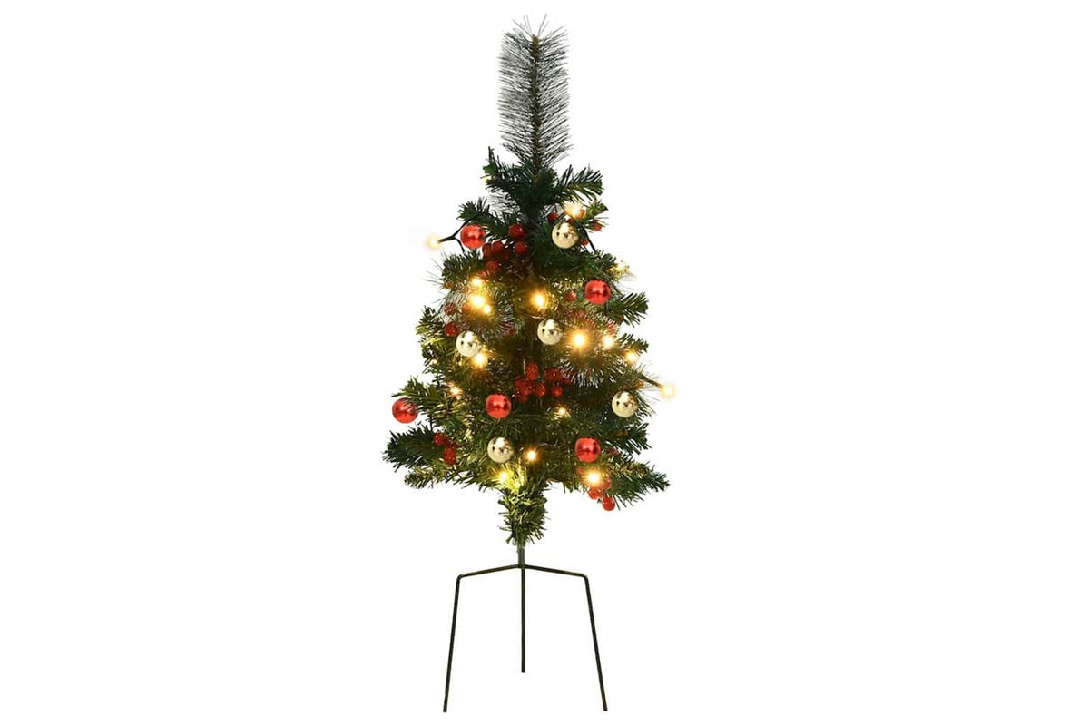 Vidaxl Artificial Pathway Pre-lit Christmas Tree 2 Pcs 76 Cm Pvc-6