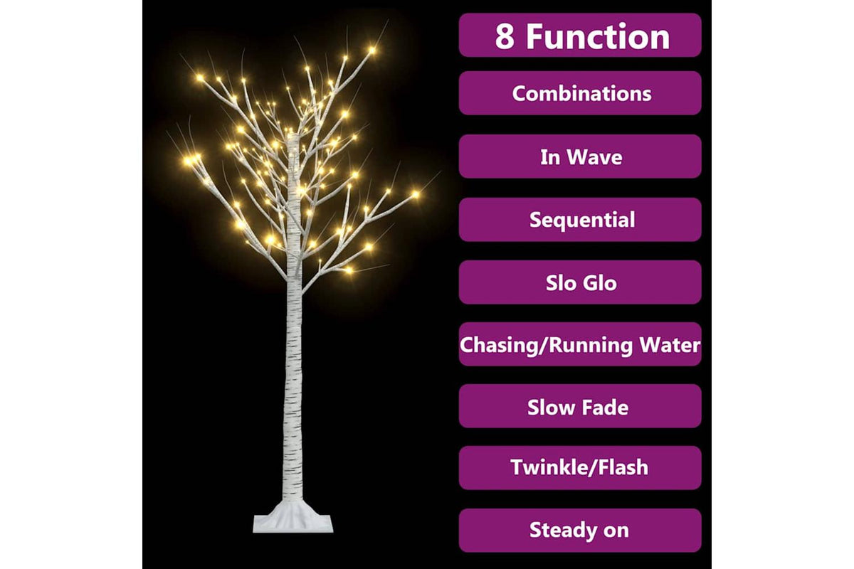 Vidaxl Christmas Tree 128 Leds 12 M Warm White Willow Indoor Outdoor-7