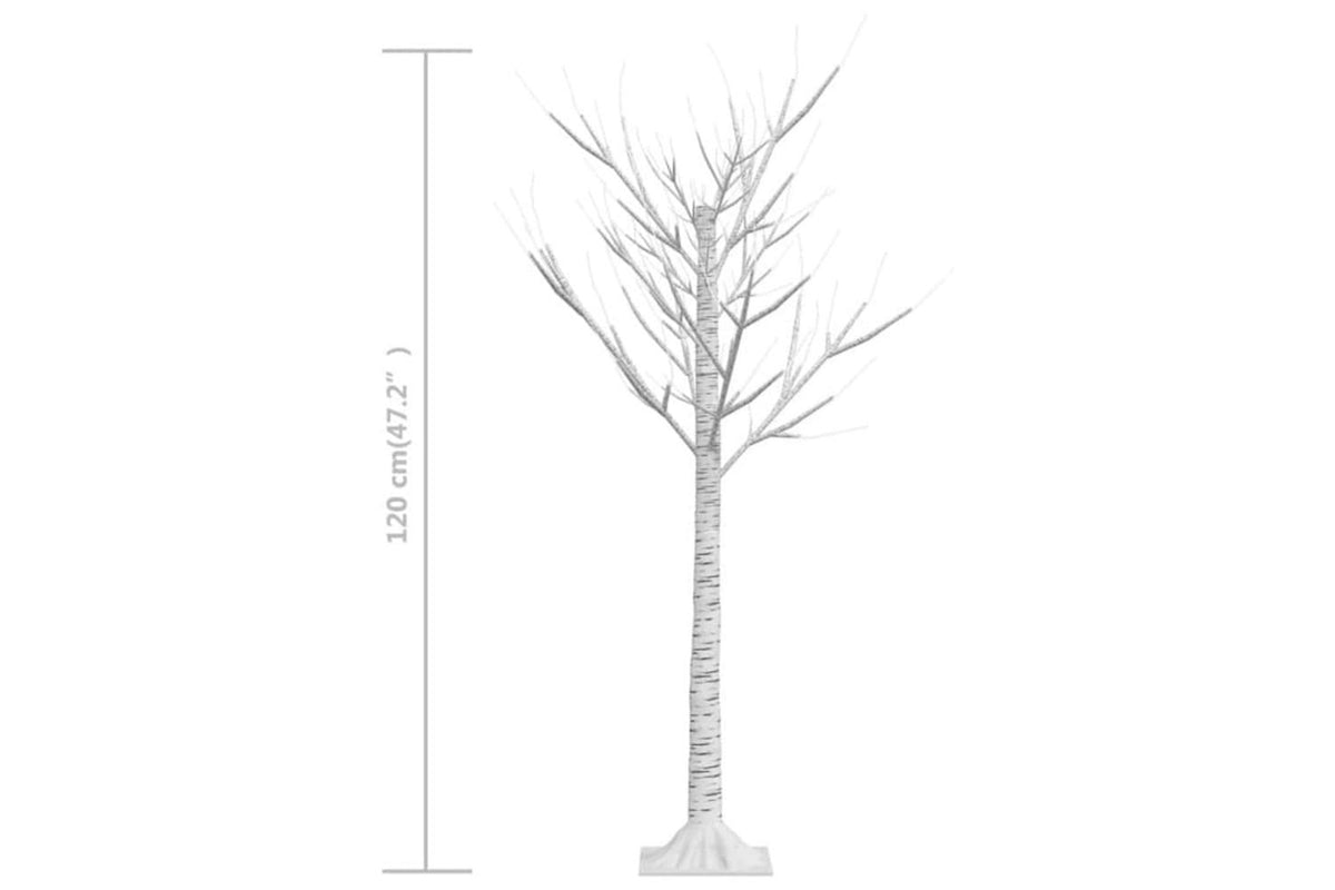 Vidaxl Christmas Tree 128 Leds 12 M Warm White Willow Indoor Outdoor-8