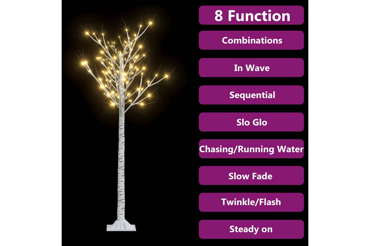 Vidaxl Christmas Tree 156 Leds 15 M Warm White Willow Indoor Outdoor-7
