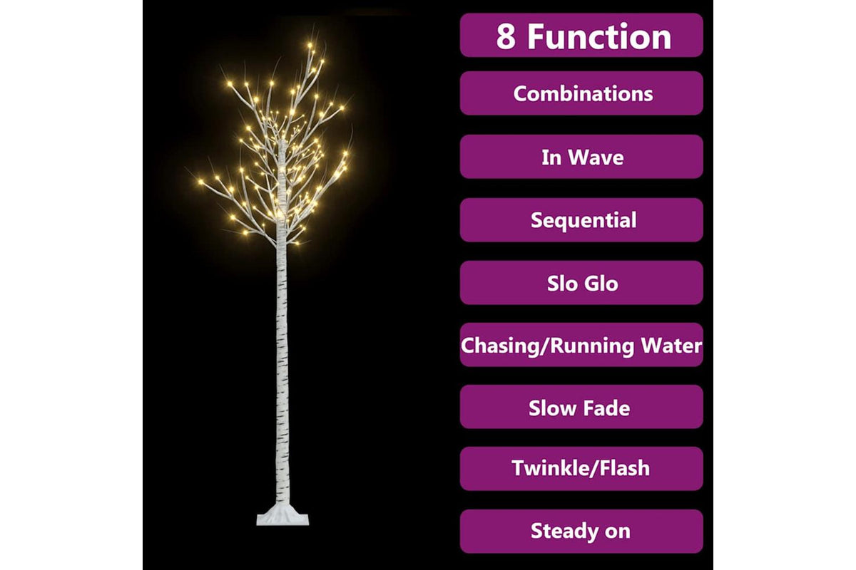 Vidaxl Christmas Tree 200 Leds 18 M Warm White Willow Indoor Outdoor-7