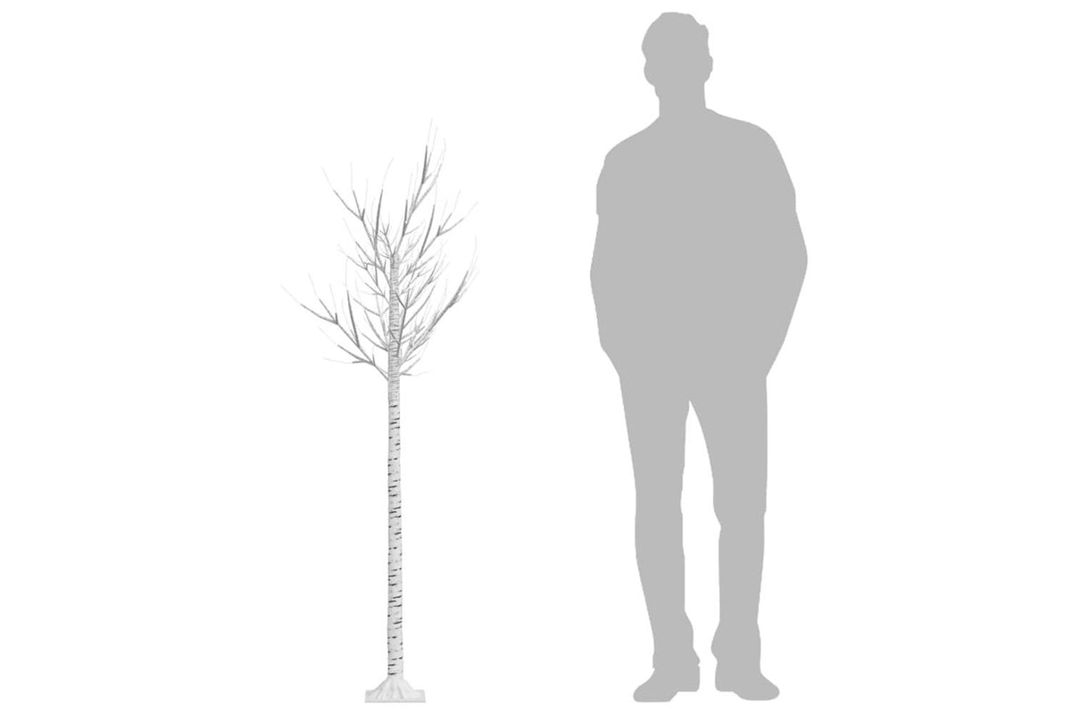 Vidaxl Christmas Tree 200 Leds 18 M Cold White Willow Indoor Outdoor-4