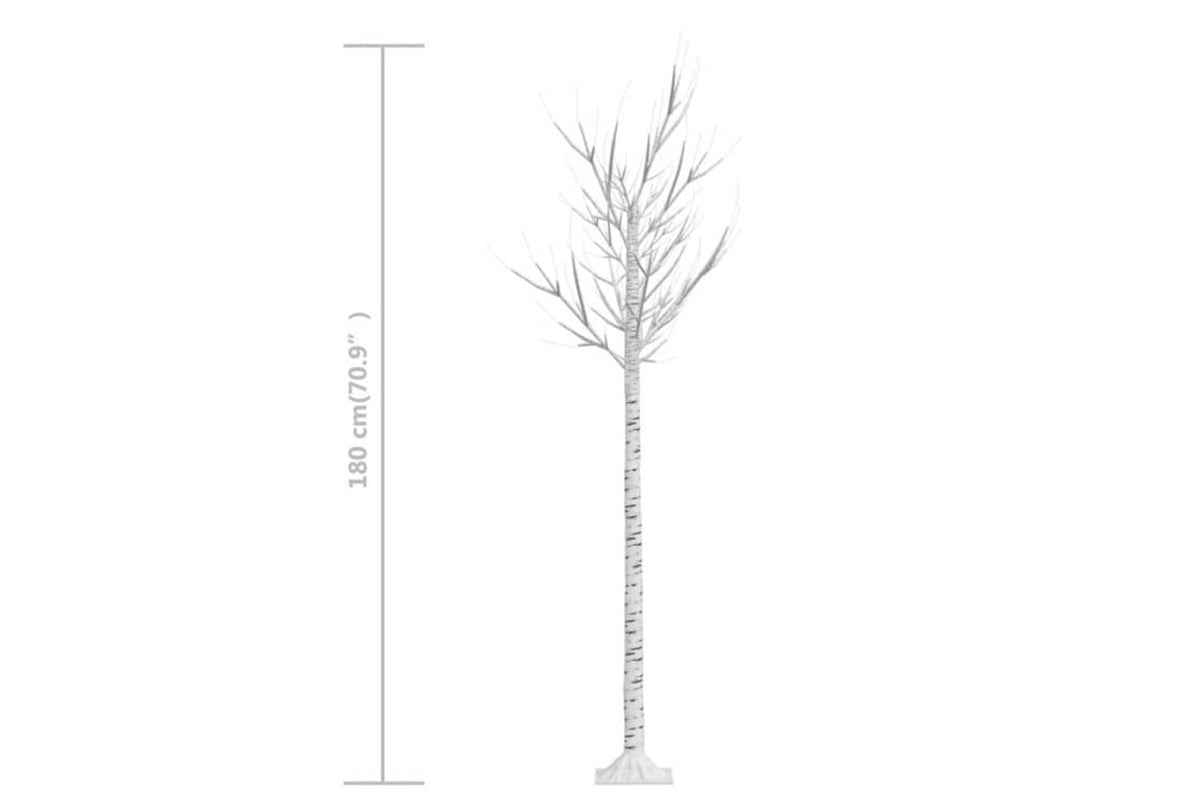 Vidaxl Christmas Tree 200 Leds 18 M Cold White Willow Indoor Outdoor-8