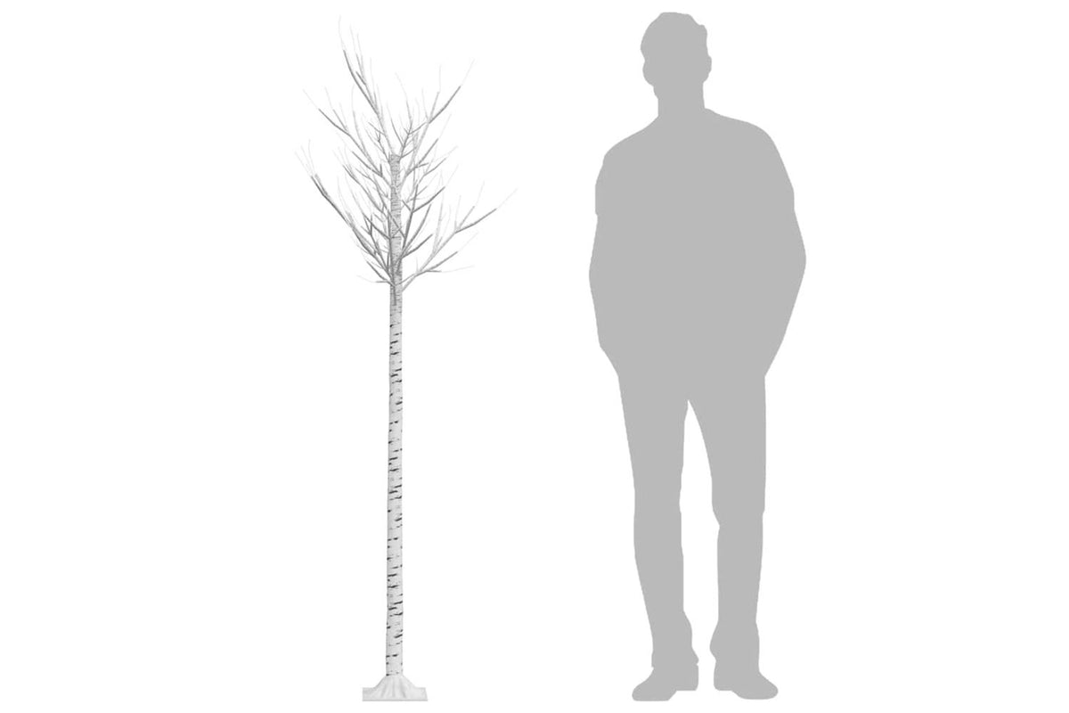 Vidaxl Christmas Tree 220 Leds 22 M Cold White Willow Indoor Outdoor-4
