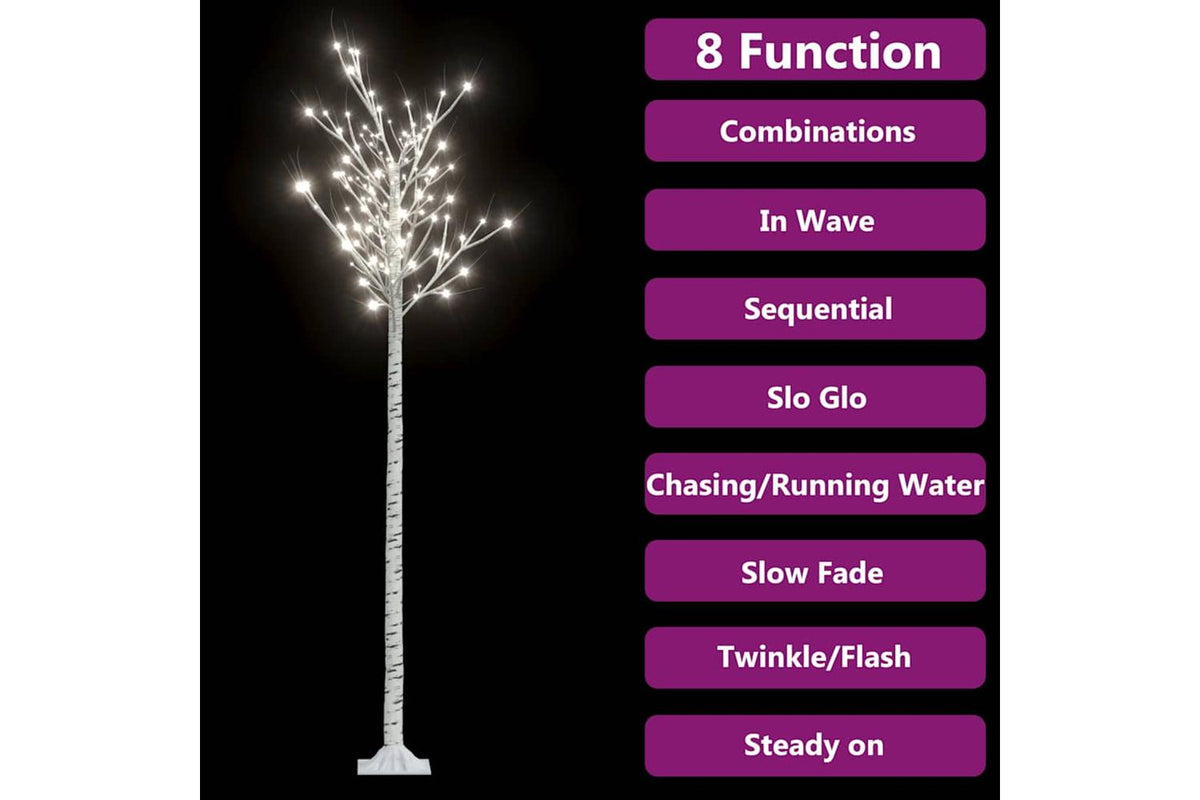 Vidaxl Christmas Tree 220 Leds 22 M Cold White Willow Indoor Outdoor-7