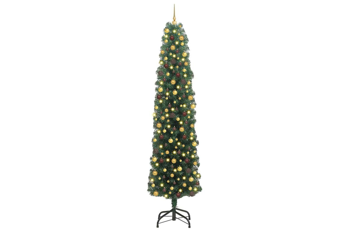 Vidaxl Artificial Christmas Tree With 300 Leds With Stand Green 240 Cm-2