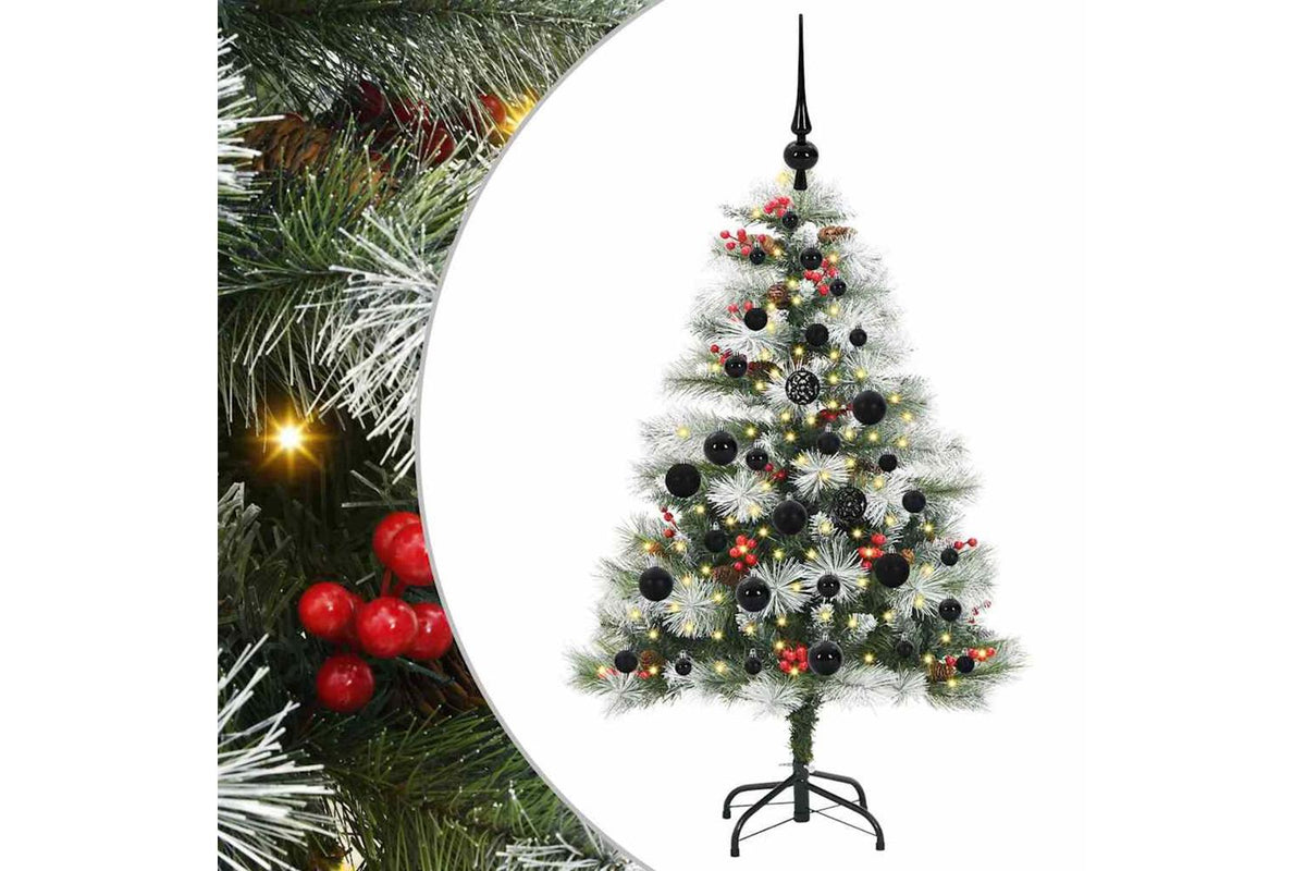 Vidaxl Artificial Christmas Tree Green And White 120 Cm