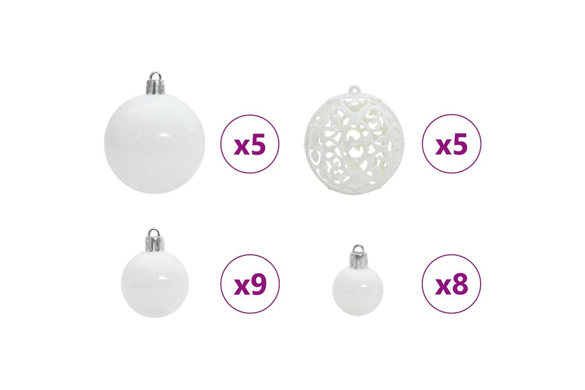 Vidaxl Artificial Christmas Tree Green And White 120 Cm-8