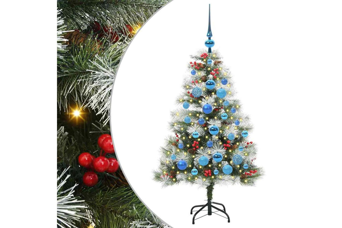 Vidaxl Artificial Christmas Tree Green And White 120 Cm