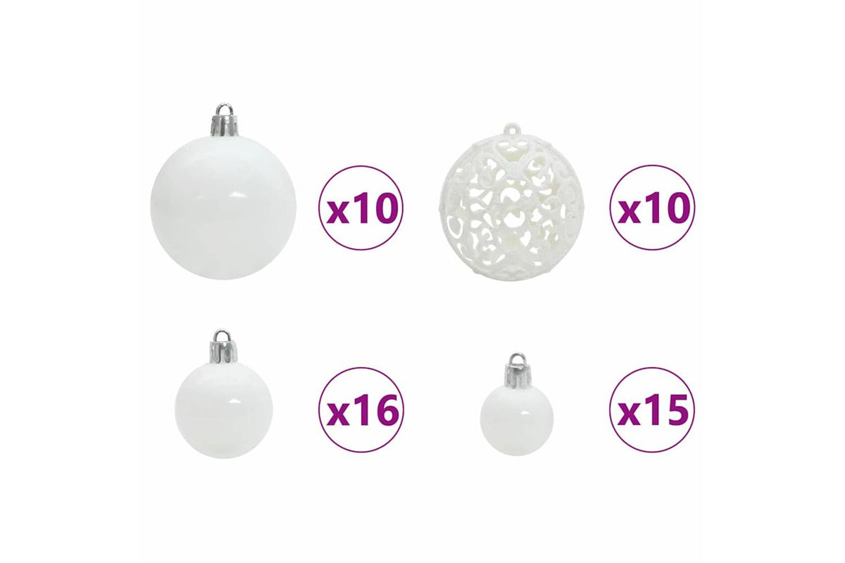 Vidaxl Artificial Hinged Christmas Tree With Flocked Snow 300 Leds-8