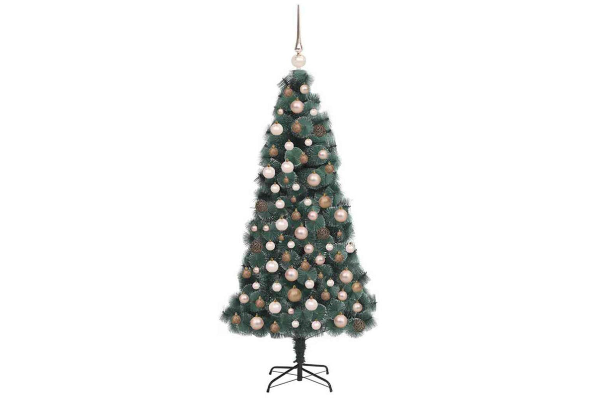 Vidaxl Artificial Pre-lit Christmas Tree With Ball Set Green 150 Cm-5