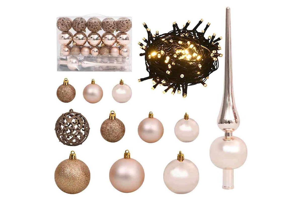 Vidaxl Artificial Pre-lit Christmas Tree With Ball Set Green 150 Cm-6