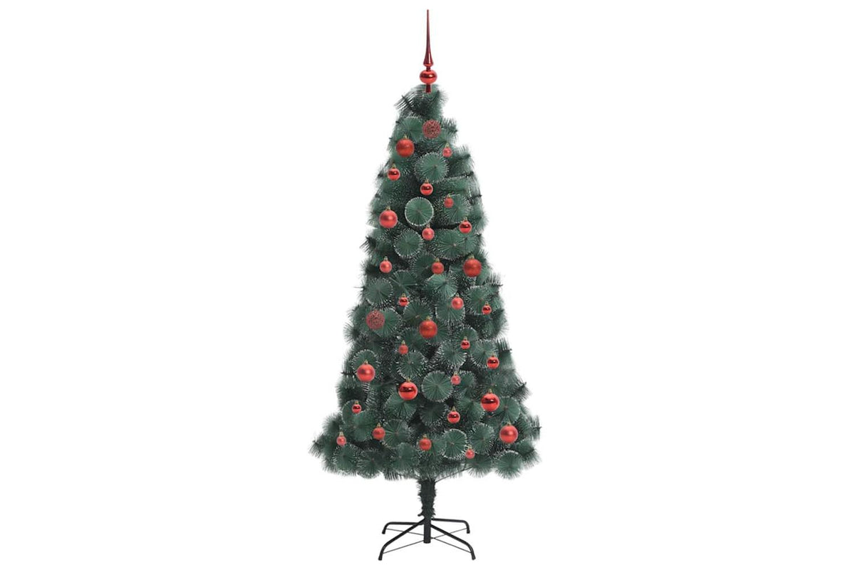 Vidaxl Artificial Pre-lit Christmas Tree With Ball Set Green 150 Cm-4