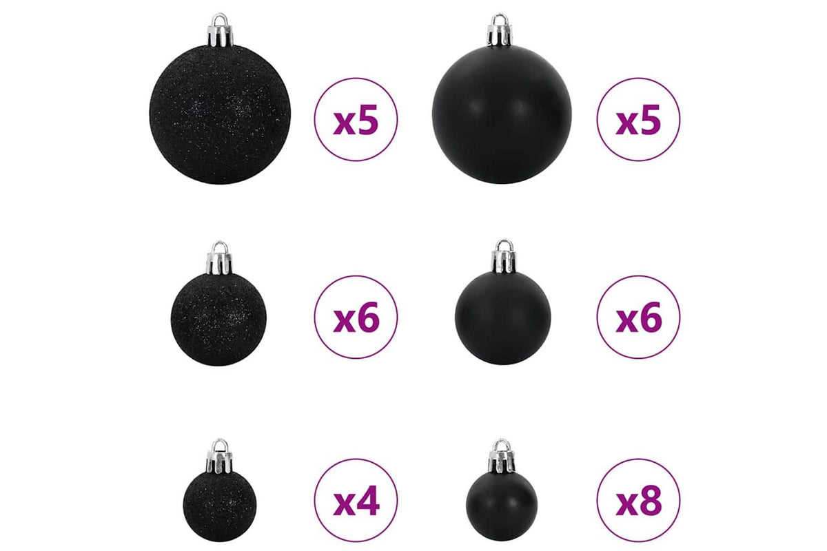 Vidaxl Artificial Pre-lit Christmas Tree With Ball Set Green 150 Cm-7