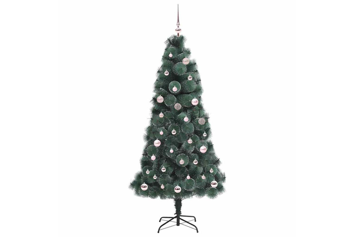 Vidaxl Artificial Pre-lit Christmas Tree With Ball Set Green 150 Cm-3