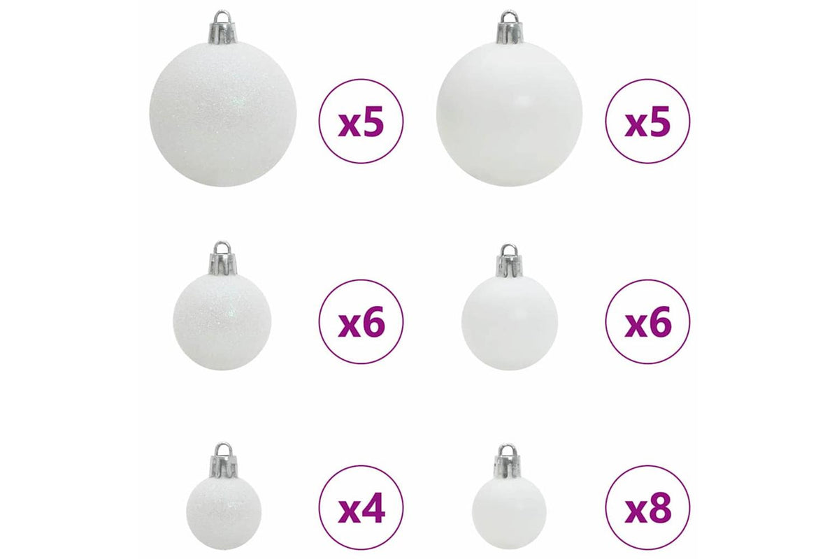 Vidaxl Artificial Pre-lit Christmas Tree With Ball Set Green 150 Cm-7