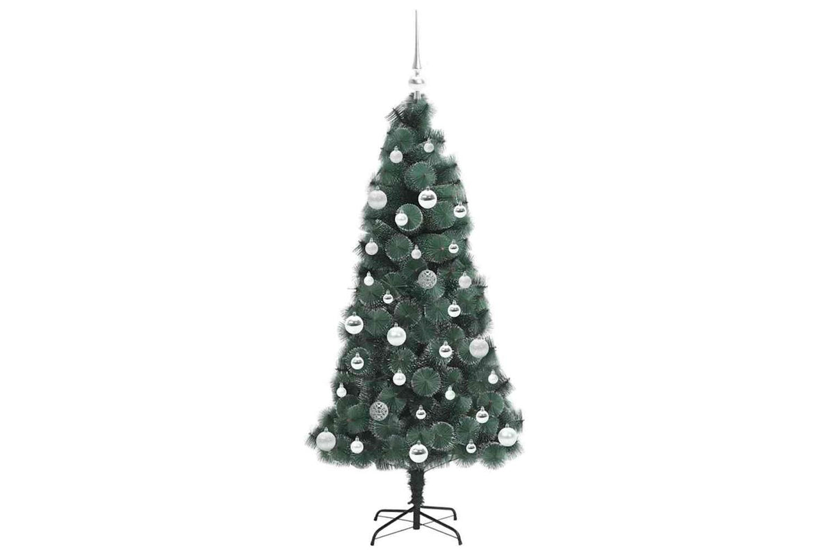 Vidaxl Artificial Pre-lit Christmas Tree With Ball Set Green 150 Cm-4