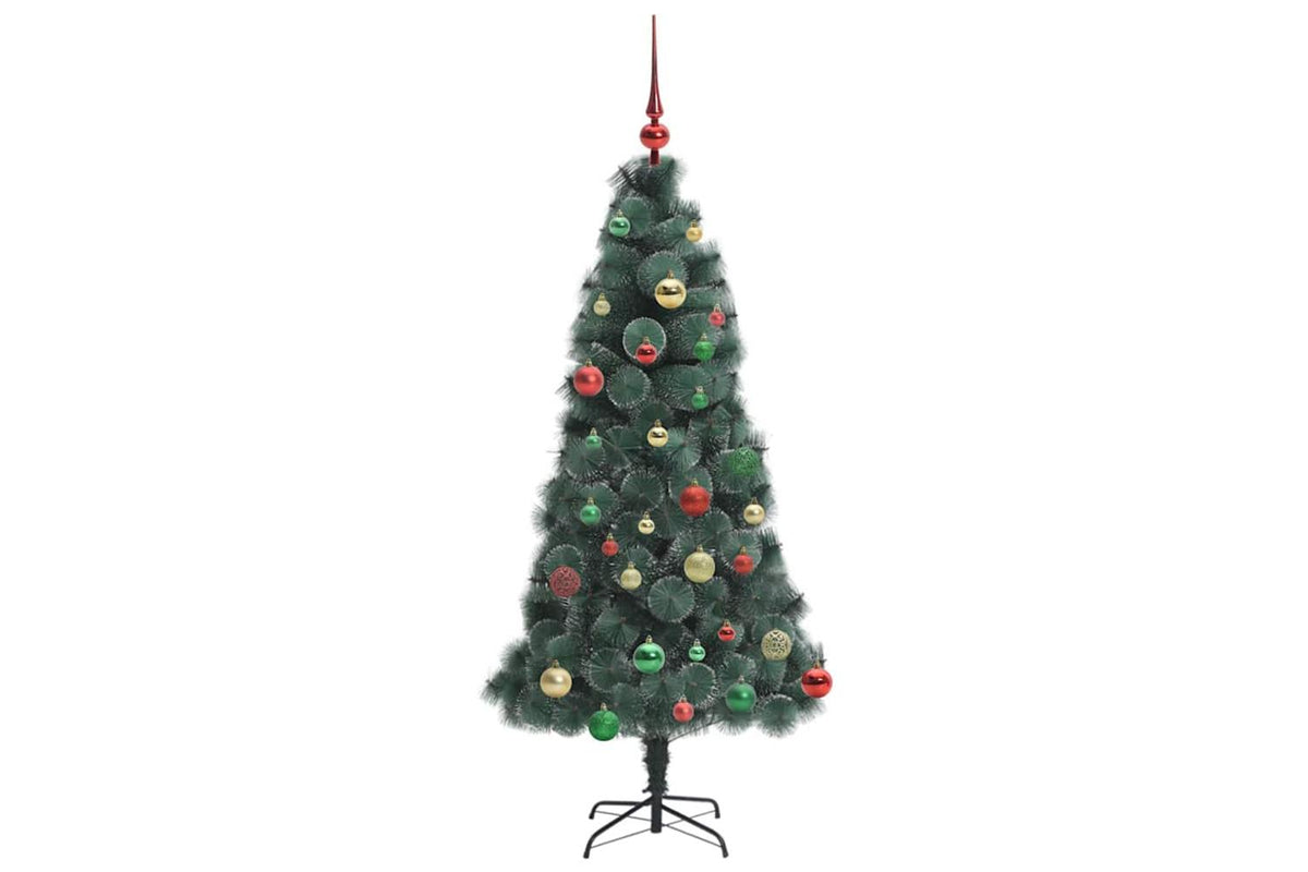 Vidaxl Artificial Pre-lit Christmas Tree With Ball Set Green 150 Cm-6