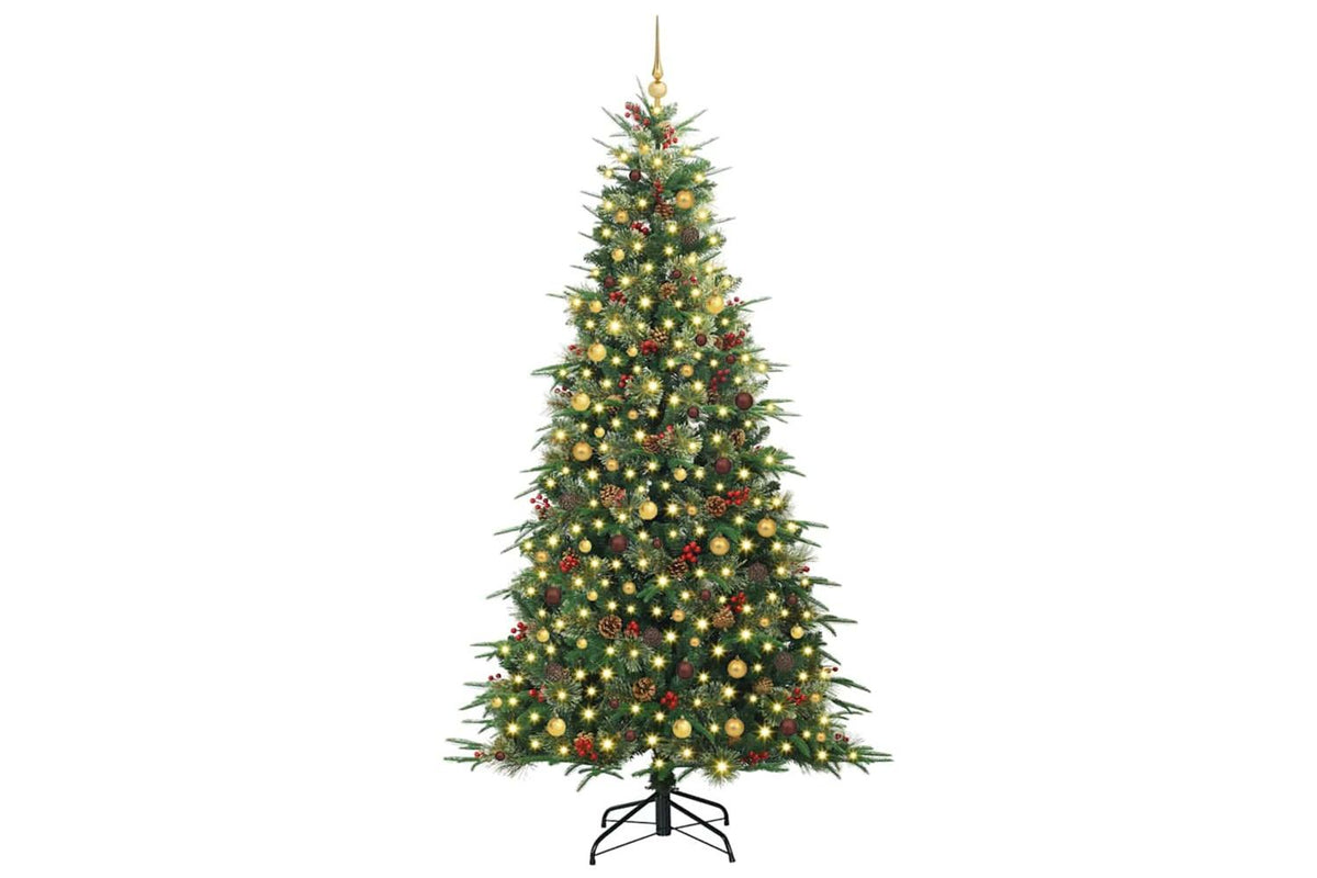 Vidaxl Artificial Hinged Christmas Tree Green 240 Cm Pe And Pvc-3