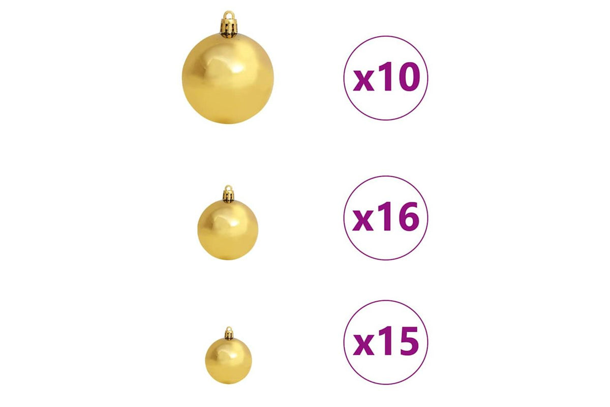 Vidaxl Artificial Hinged Christmas Tree White 240 Cm Pe And Pvc-8