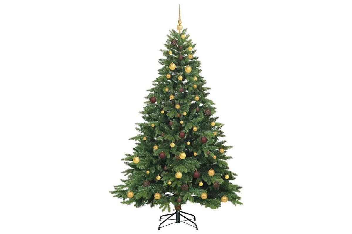 Vidaxl Artificial Christmas Tree With 300 Leds Green 210 Cm Pe And Pvc-4