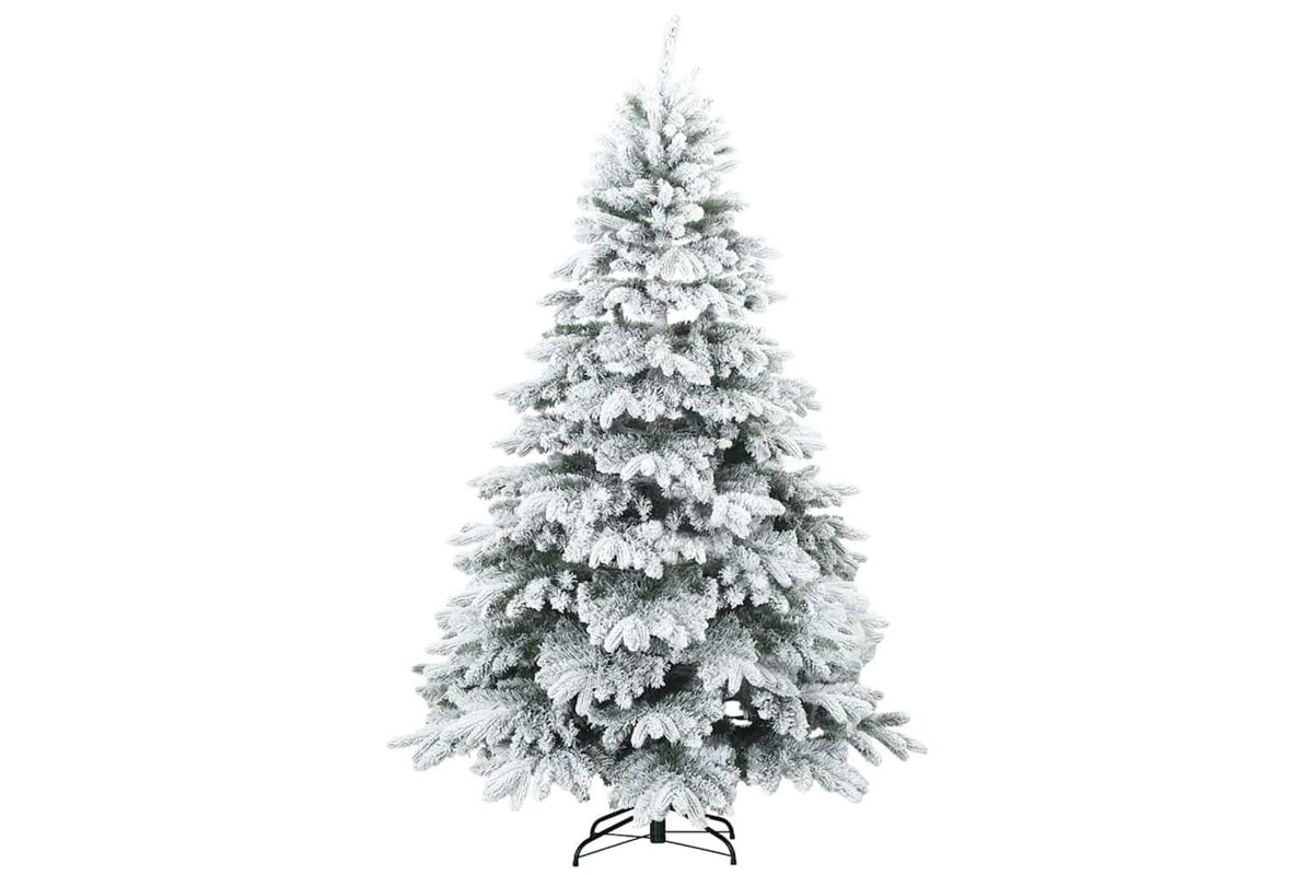 Vidaxl Artificial Christmas Tree With 300 Leds White 180 Cm Pe And Pvc-5