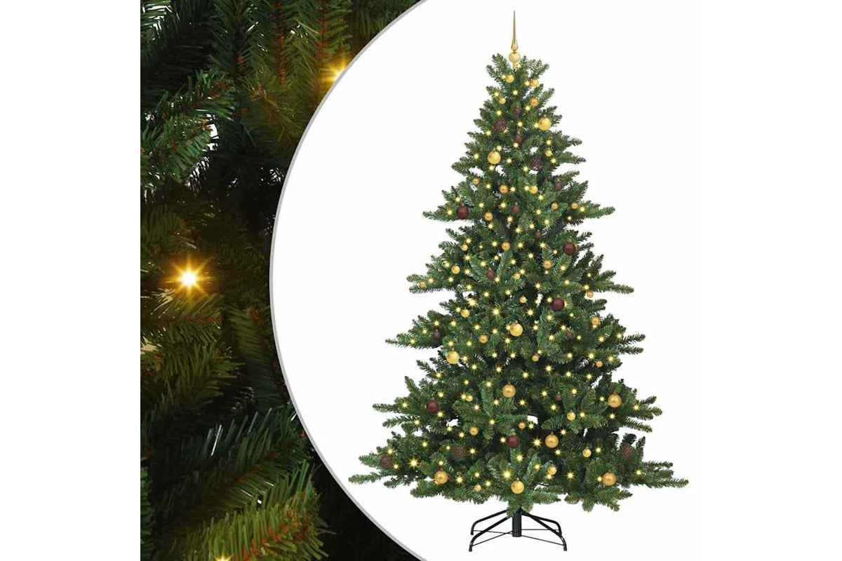 Vidaxl Artificial Hinged Christmas Tree Green 240 Cm Pvc And Steel-2