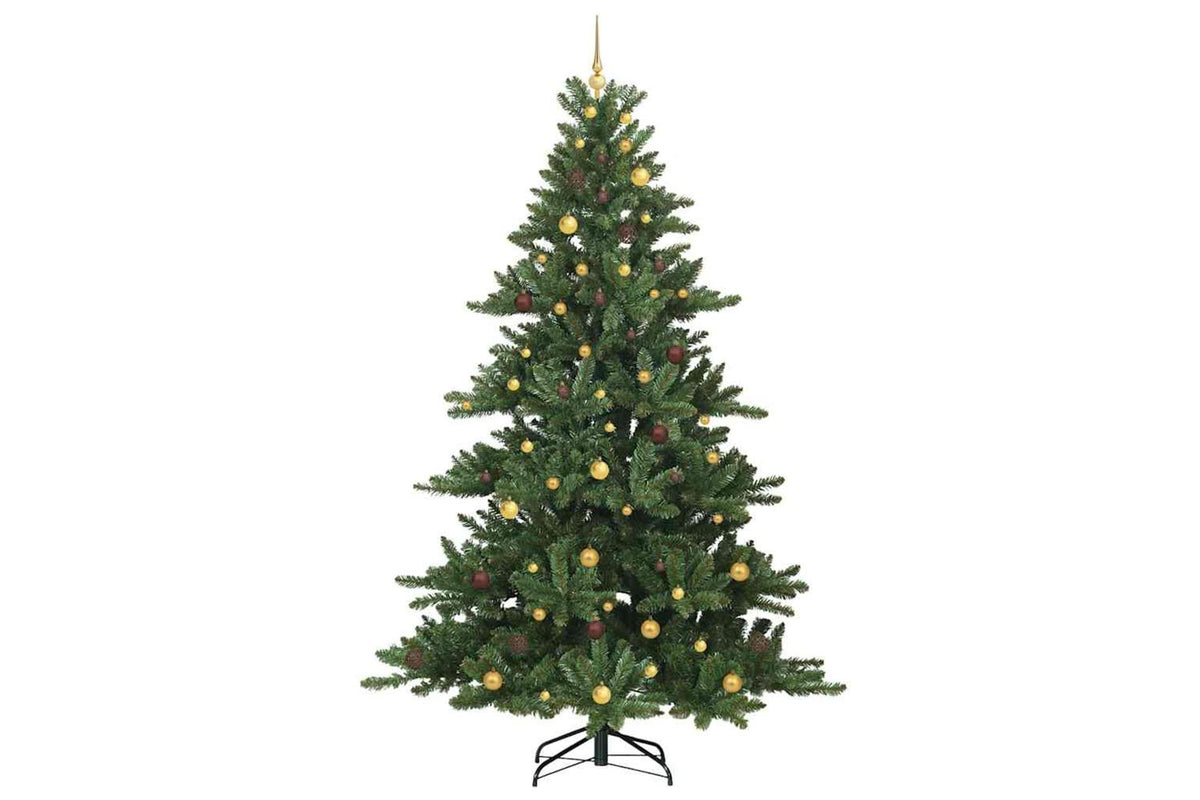 Vidaxl Artificial Hinged Christmas Tree Green 240 Cm Pvc And Steel-4