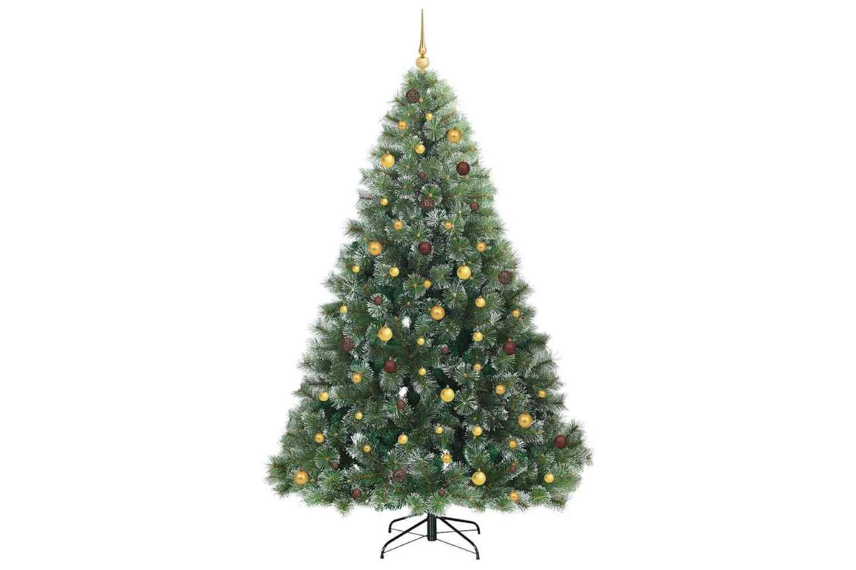 Vidaxl Artificial Christmas Tree With 300 Leds Green 240 Cm Pe And Pvc-4