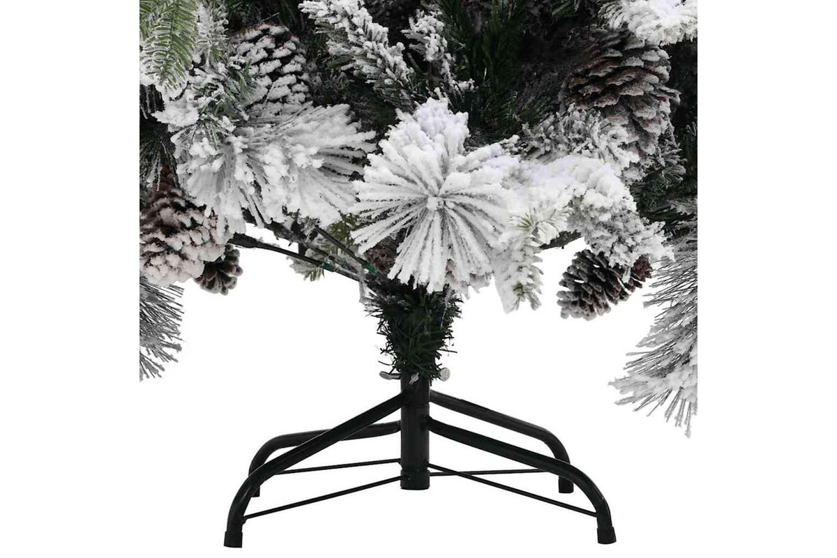 Vidaxl Christmas Tree With Flocked Snowcones 195 Cm Pvc-4