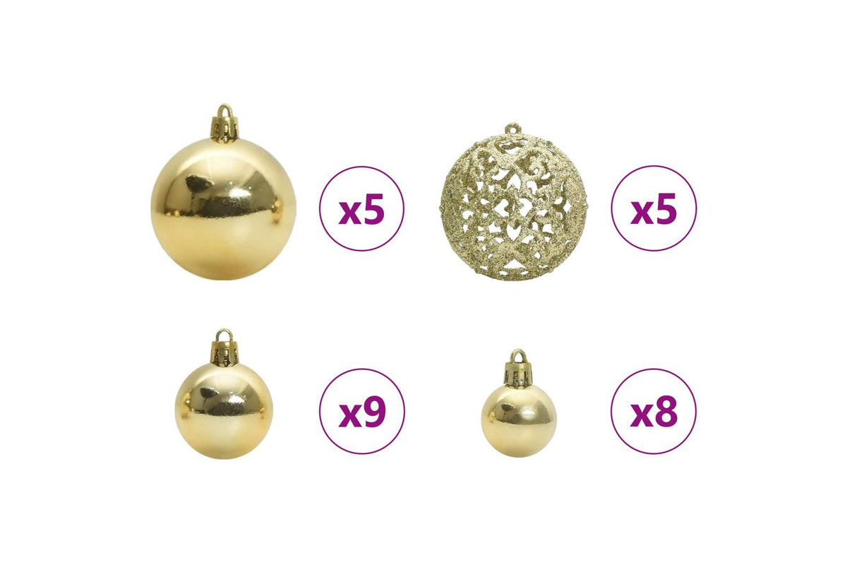 Vidaxl Artificial Hinged Christmas Tree White 120 Cm Pvc And Steel-8
