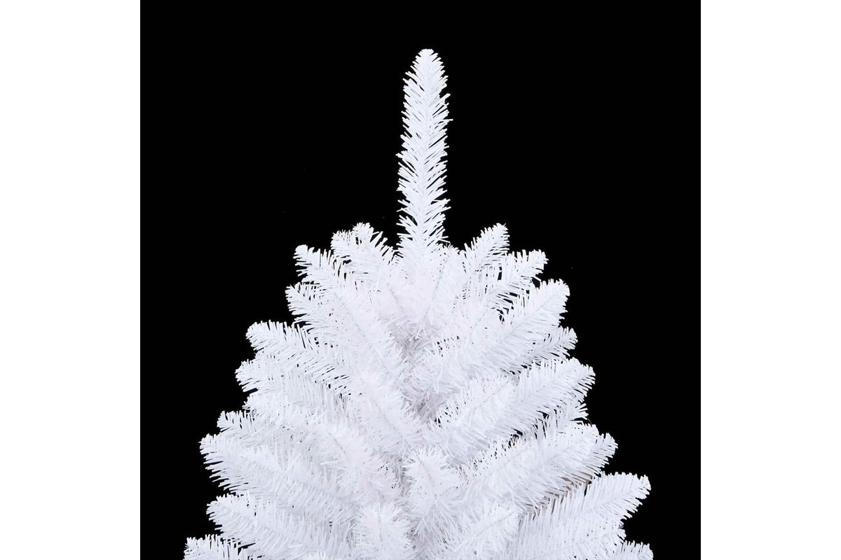 Vidaxl Artificial Hinged Christmas Tree White 120 Cm Pvc And Steel-10