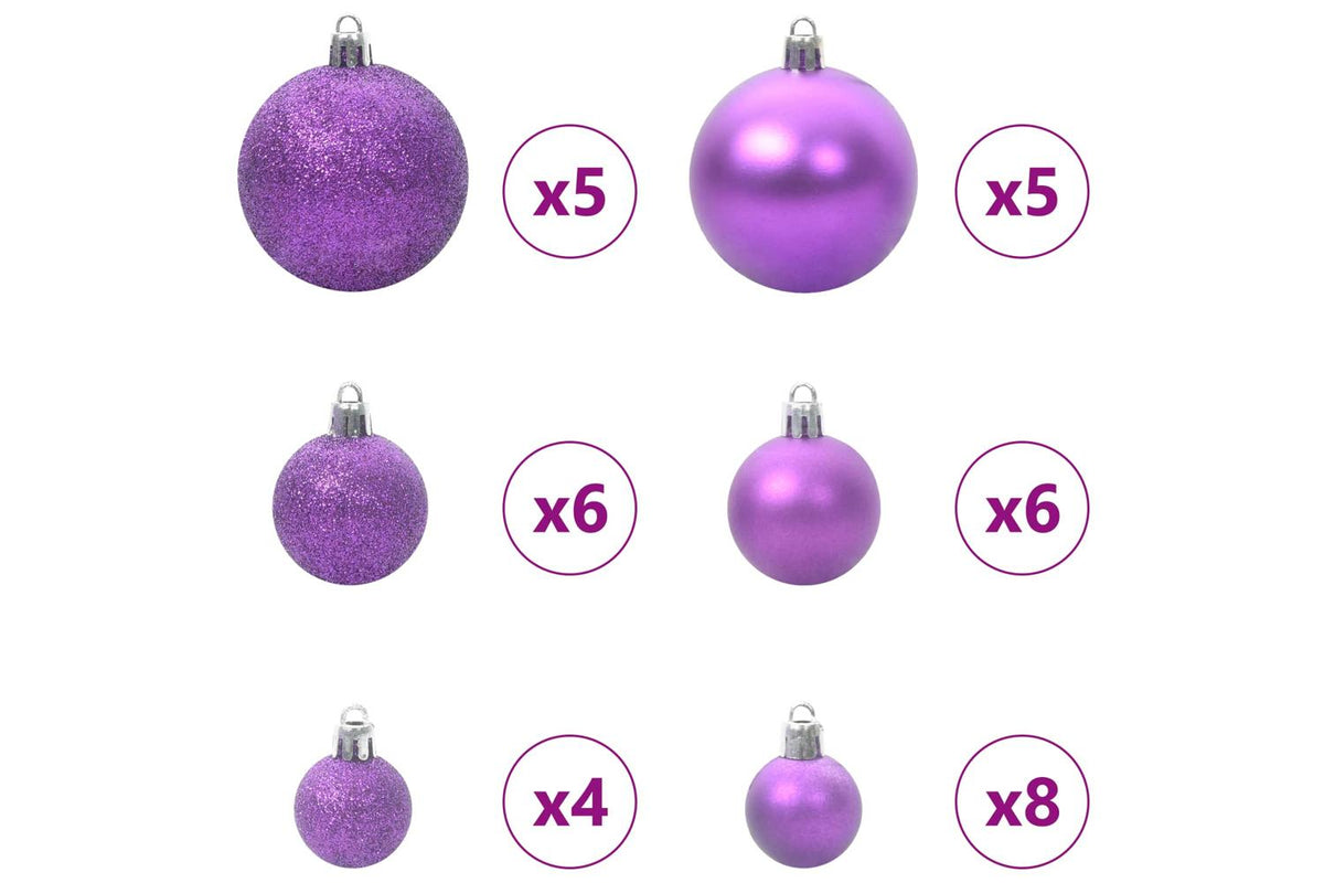 Vidaxl Artificial Hinged Christmas Tree White 150 Cm Pvc And Steel-7