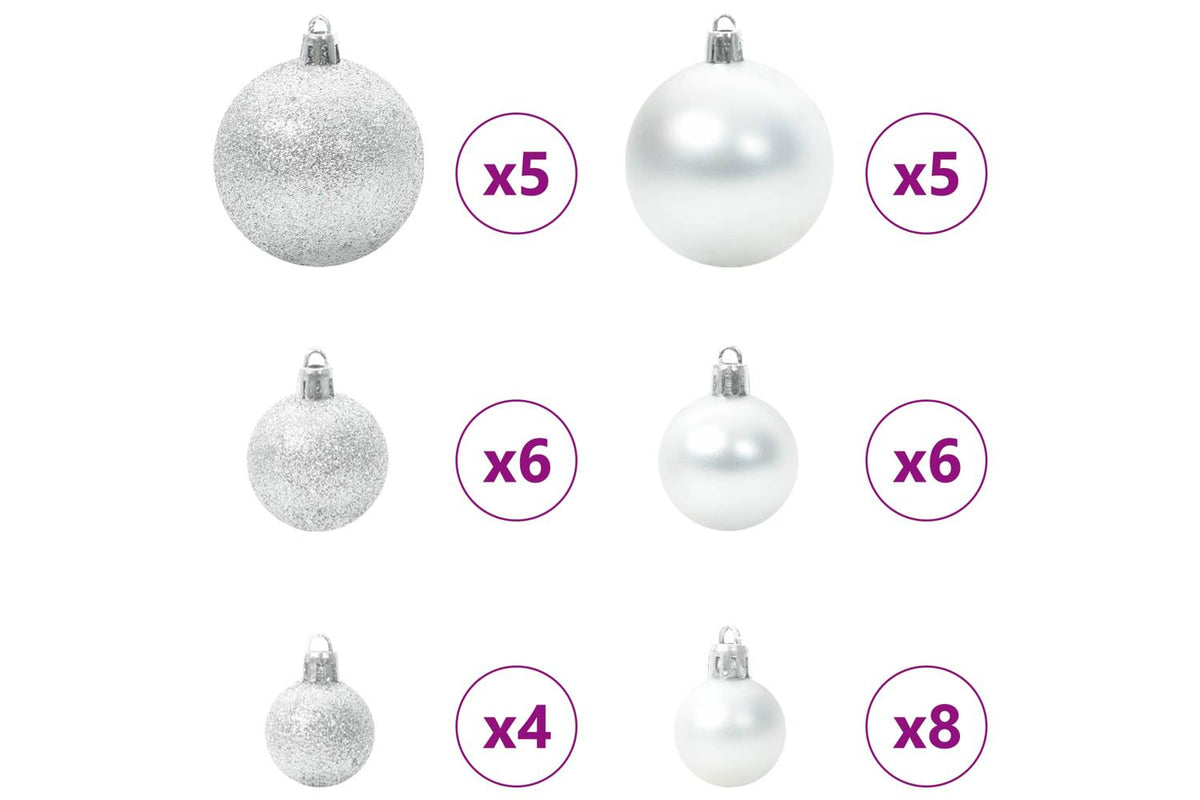 Vidaxl Artificial Christmas Tree With Stand White 120 Cm Pvc And Steel-7