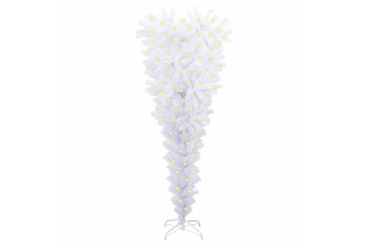 Vidaxl Artificial Christmas Tree With Stand White 120 Cm Pvc And Steel-3